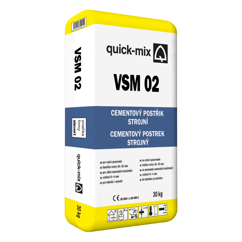 Postřik cementový Sakret/Quick-mix VSM 02 30 kg