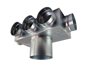Box rozdělovací rohový Regulus (1+3+1)×DN 75/125