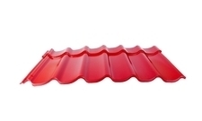 Velkoformátová profilovaná plechová střešní krytina MAXIDEK SP25 2R216 červená