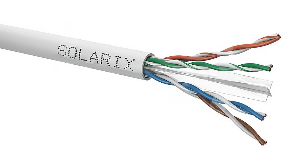 Kabel instalační Solarix CAT6 UTP nestíněný PVC metráž