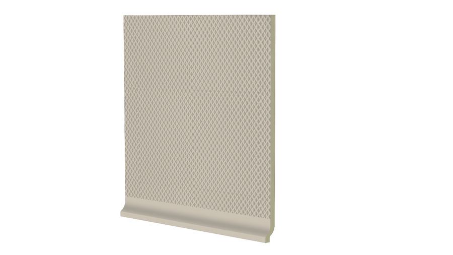 Sokl s požlábkem Rako Color Two 20×20 cm béžová matná GST1K108