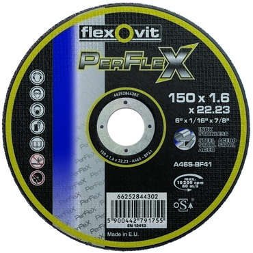 Kotouč řezný Flexovit PerFlex A46S-BF41 150×22,23×1,6 mm