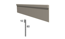 Stěnová lišta rovná z poplastovaného plechu Viplanyl r.š. 70 mm