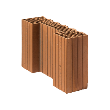 Broušená cihla POROTHERM 44 EKO+ Profi 1/2 K P8 poloviční, koncová 125×440×249 mm