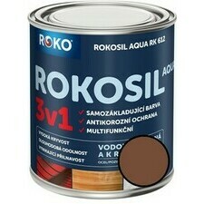 Barva samozákladující Rokosil Aqua 3v1 RK 612 sv. hnědá, 0,6 l