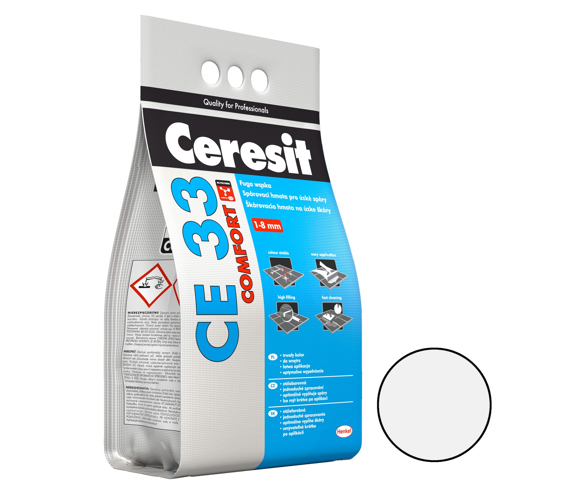Hmota spárovací Ceresit CE 33 bílá 5 kg