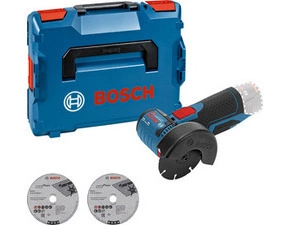 Akumulátorová úhlová bruska GWS 12V-76; v L-BOXX 102 s 2× řezným kotoučem na nerez (bez aku)