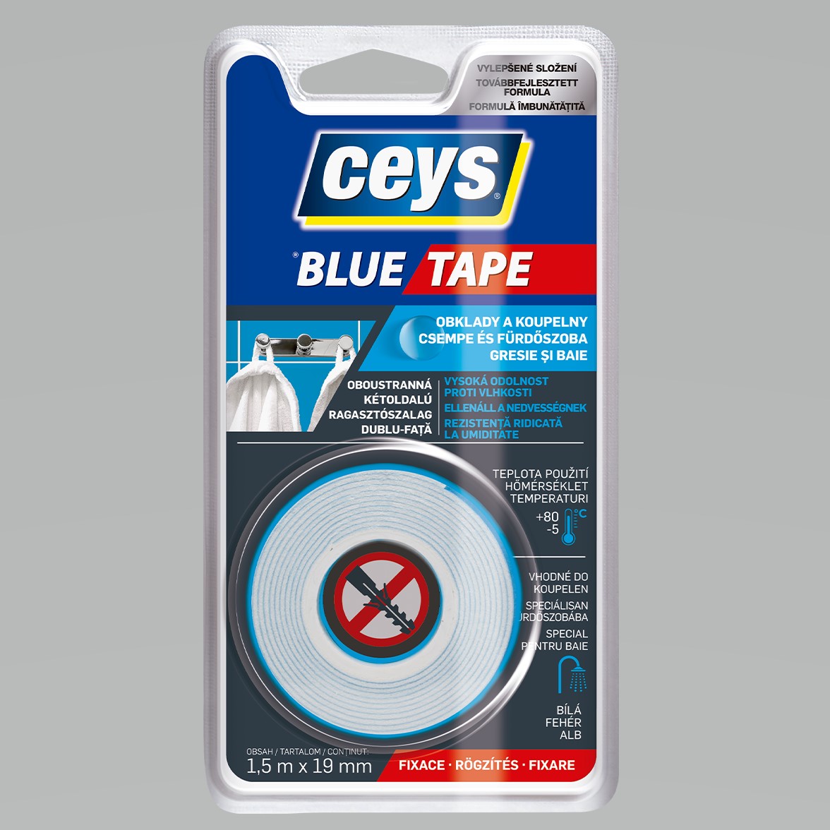 Páska upevňovací Ceys Blue Tape 1,5 m