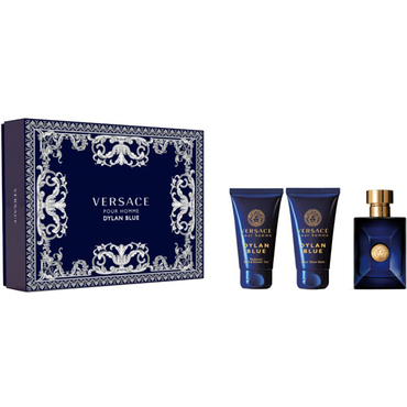 Versace Pour Homme Dylan Blue EDT 50 ml + balzám po holení 50 ml + sprchový gel 50 ml