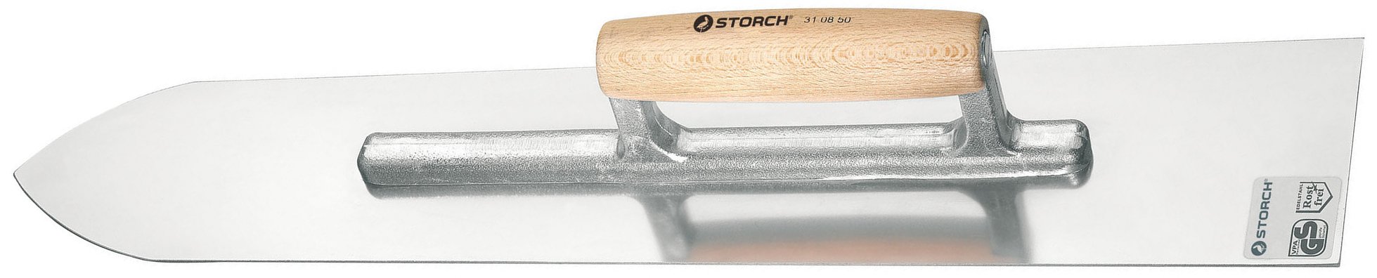 Hladítko nerezové švýcarské Storch DR 80–100×500×1 mm