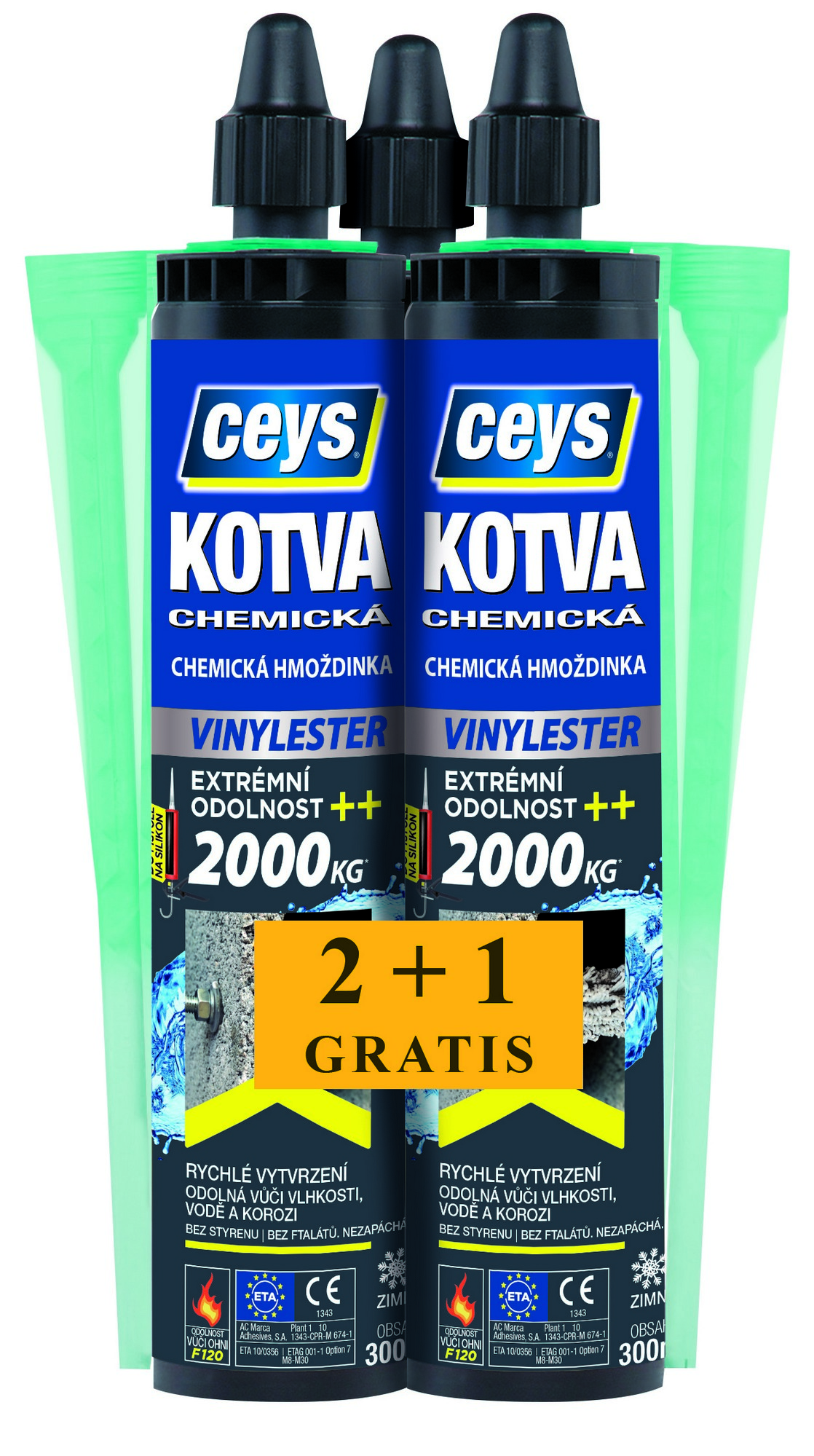 Kotva chemická Ceys vinylester 2+1 GRATIS