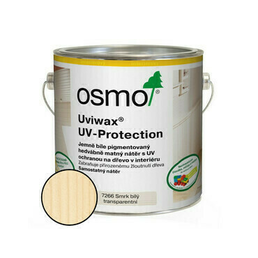 Nátěr na dřevo Osmo 7266 Uviwax UV-Protection smrk bílý 0,75 l