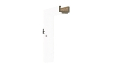 Zárubeň obložková Solodoor do stěny 120 mm, levá, bílá, šíře 700 mm
