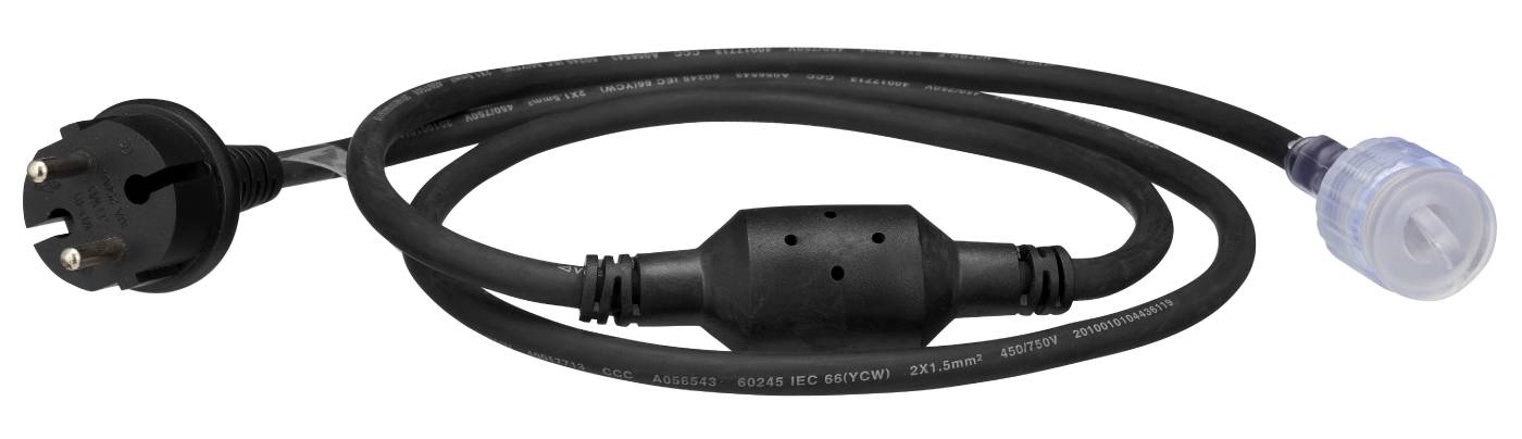 Kabel 220-240V k LED páskům; 1.5m
