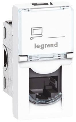 Zásuvka datová Legrand Mosaic CAT6 1× RJ45 1 modul bílá