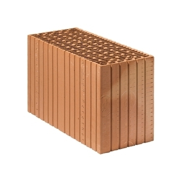 Broušená cihla POROTHERM 44 R Profi P10 rohová 187×440×249 mm