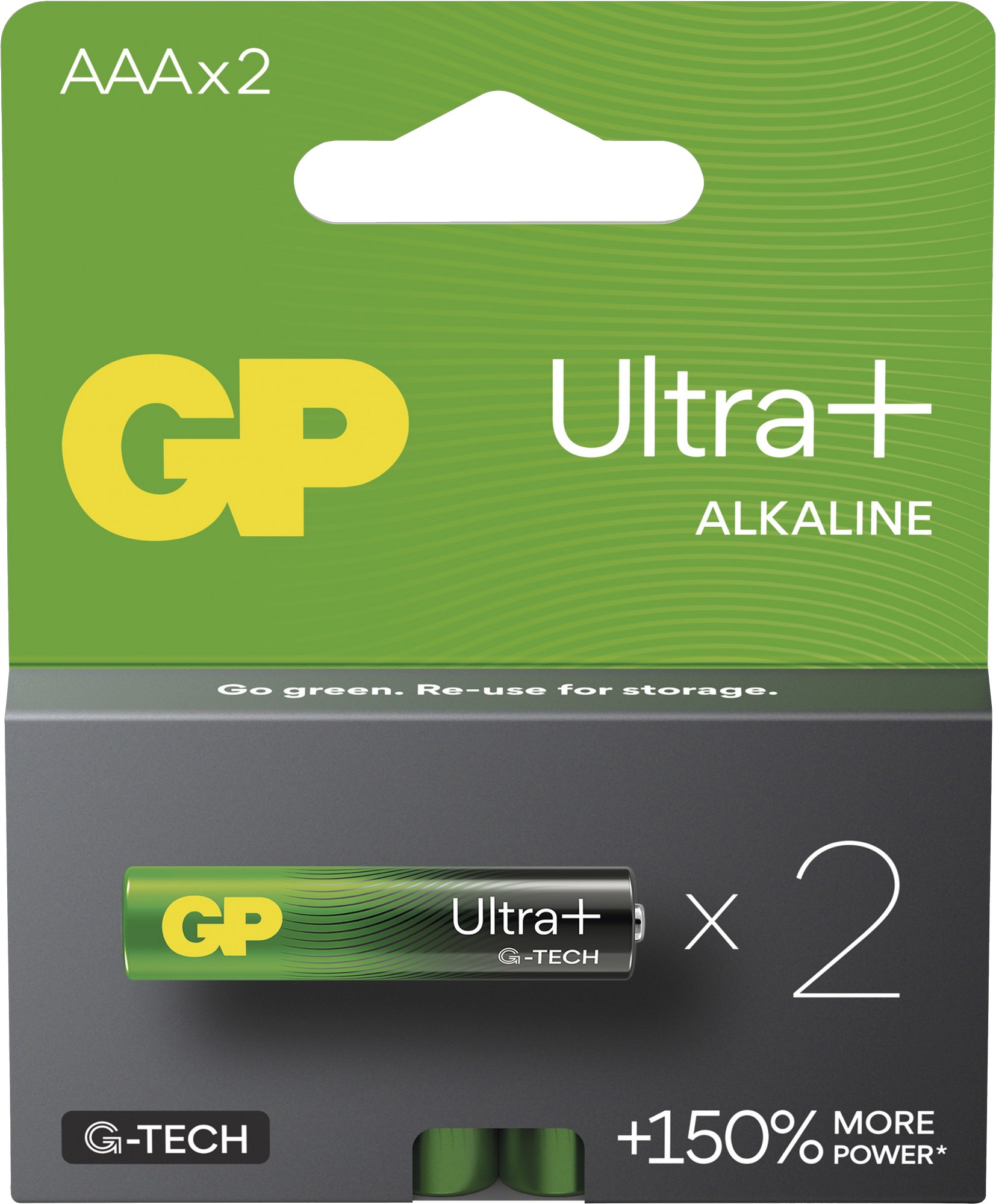 Baterie GP Ultra Plus Alkaline AAA 2 ks