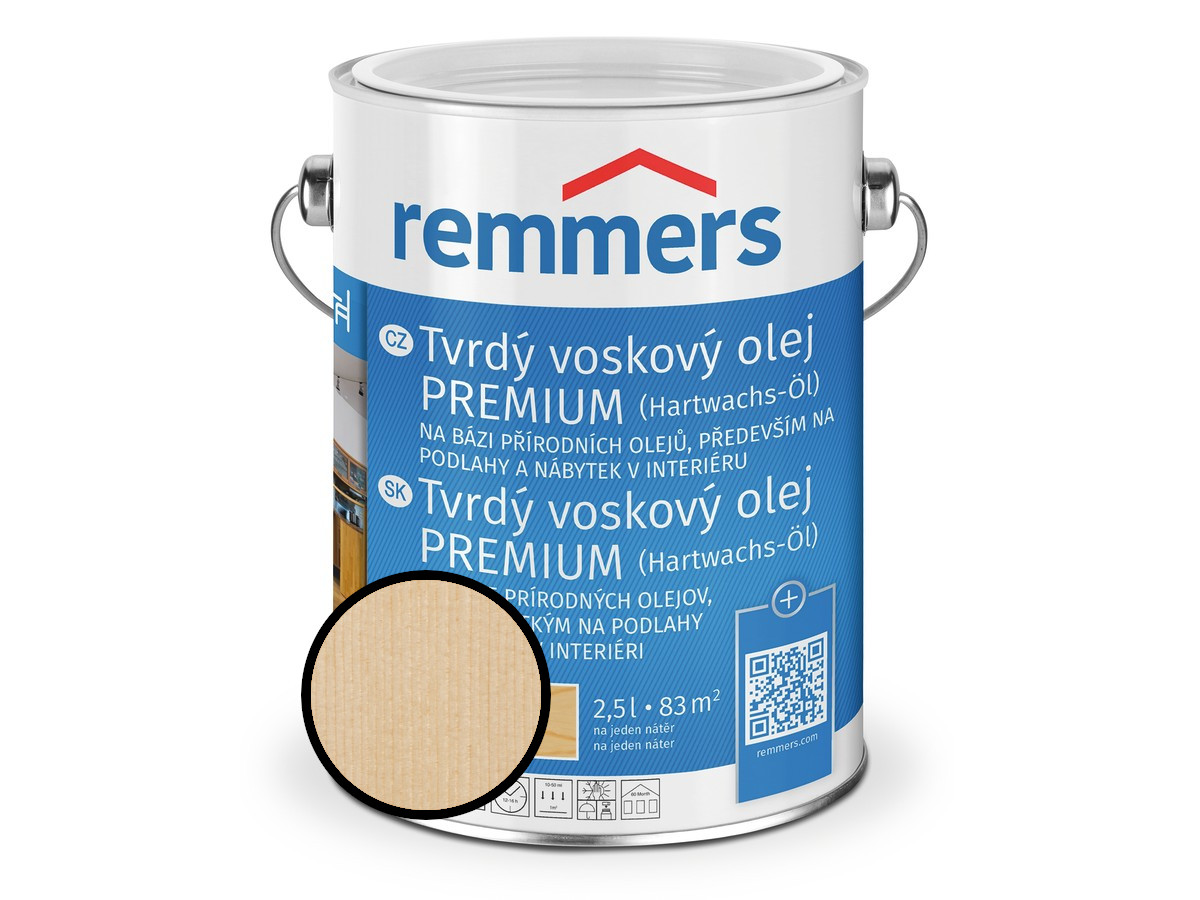Olej tvrdý voskový Remmers Premium 0695 bezbarvý 0,75 l