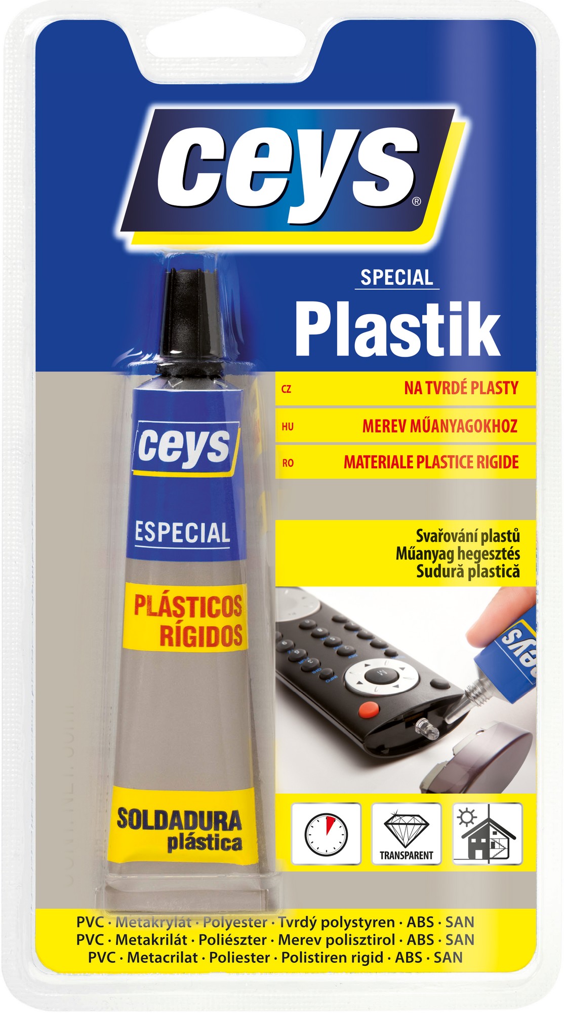 Lepidlo na tvrdé plasty Ceys SPECIAL PLASTIK 30 ml