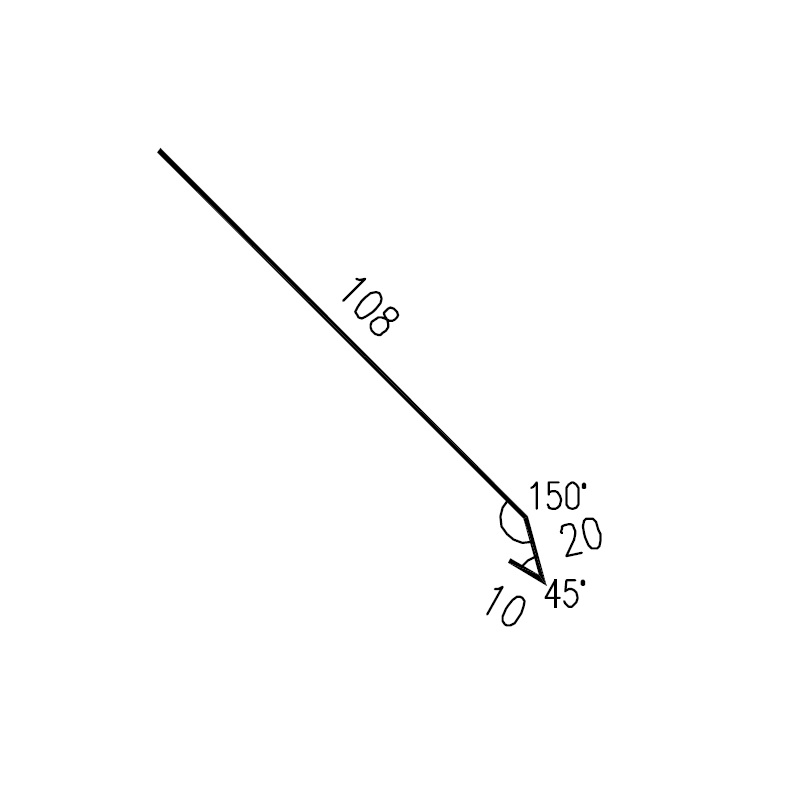 Okapnice DHV RS138S-150 SP25 RAL8017 0,50mm 2bm