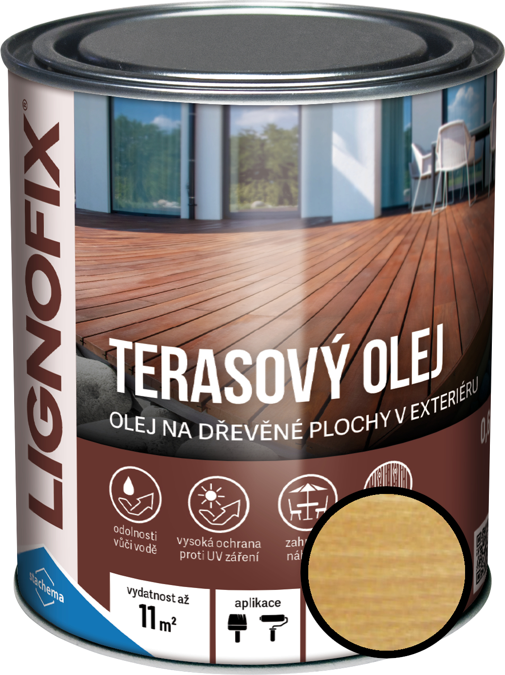 Olej terasový Lignofix borovice, 2,2 l