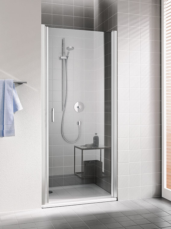 Dveře sprchové Kermi CADA XS CK1WR 900 mm pravé stříbrná/čiré sklo