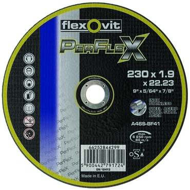 Kotouč řezný Flexovit PerFlex A46S-BF41 230×22,23×1,9 mm