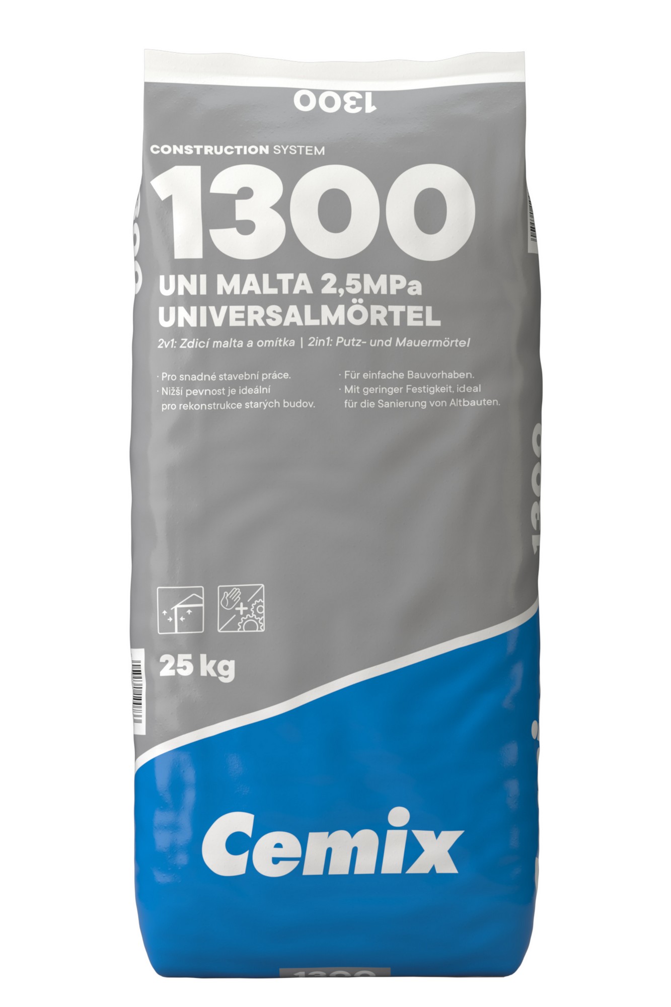 Malta univerzální Cemix 1300 UNI 25 kg