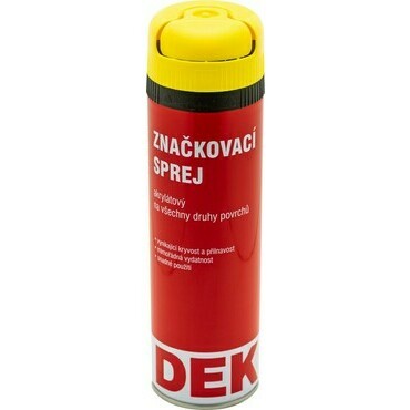 Sprej značkovací DEK žlutý, 0,5 l