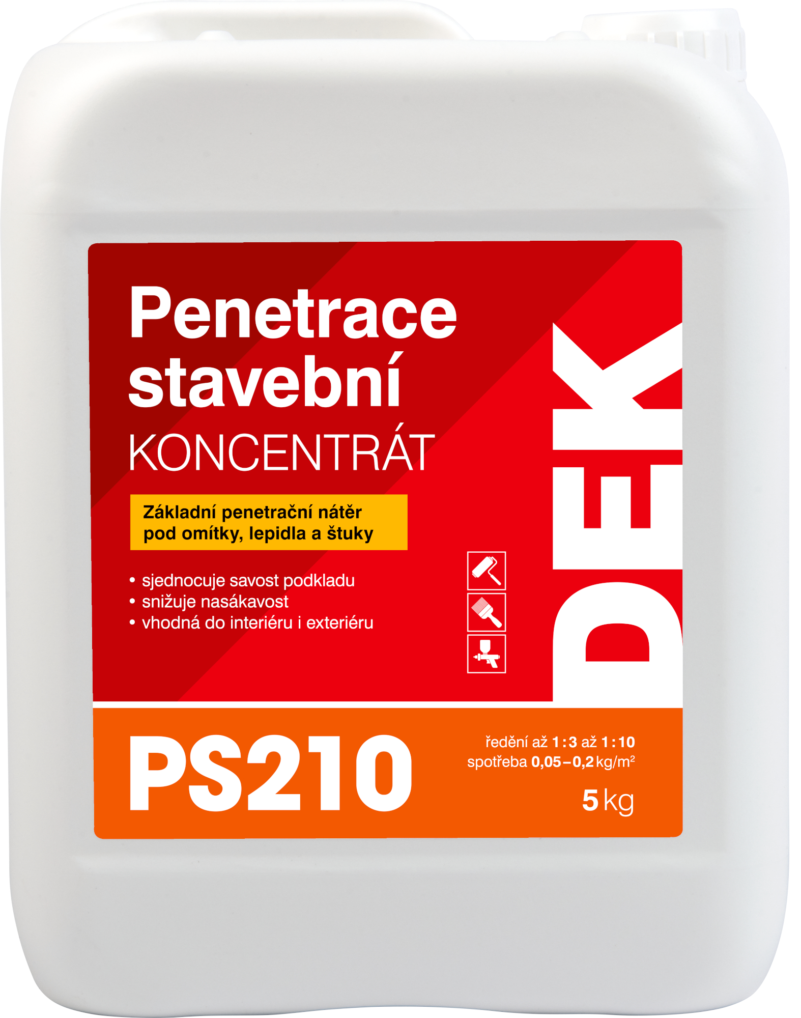 Penetrace koncentrát stavební DEK PS210 5 kg