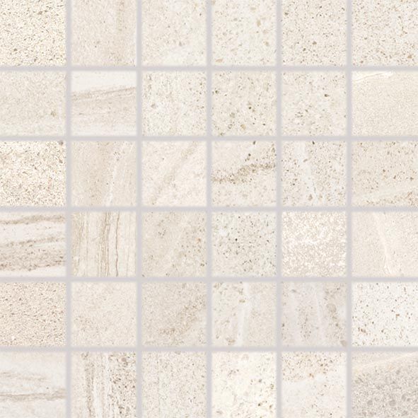Mozaika Rako Random 5×5 cm (set 30×30 cm) světle béžová DDM06676