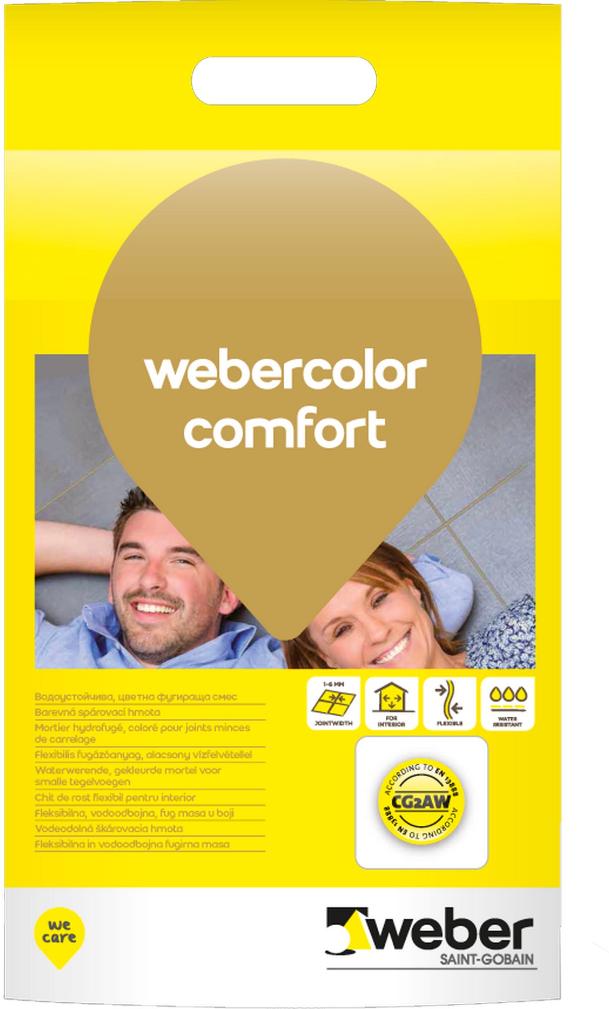 Hmota spárovací webercolor comfort cement 5 kg