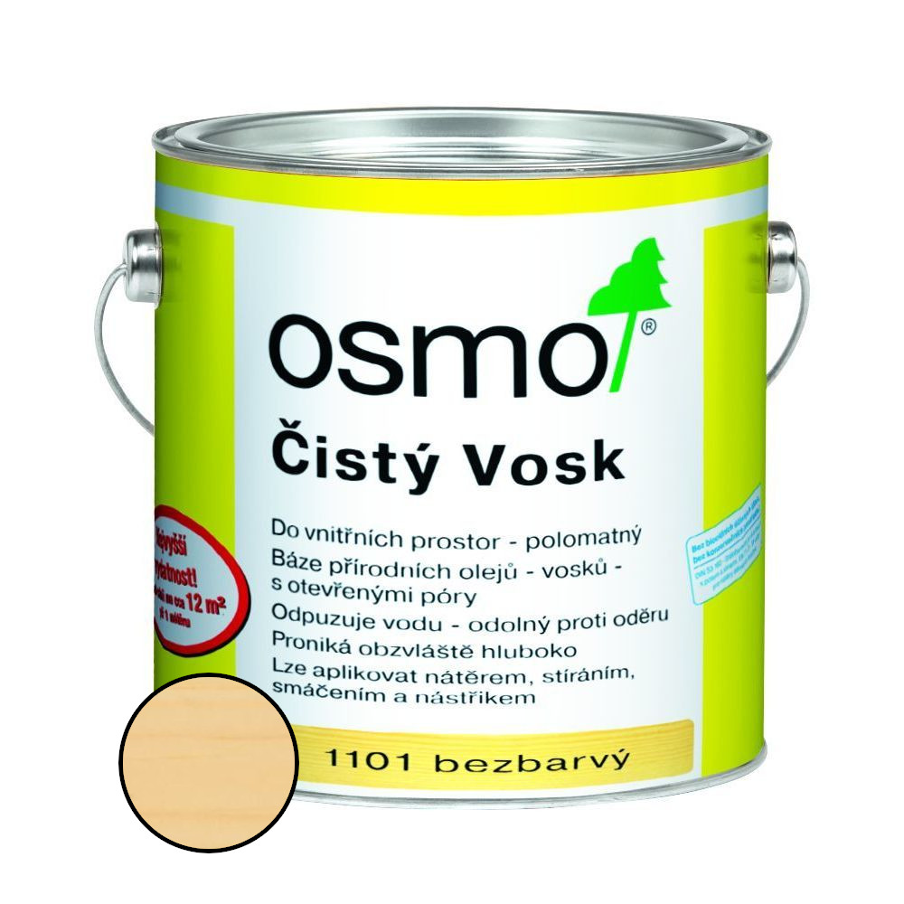 Vosk čistý Osmo 1101 bezbarvý 2,5 l