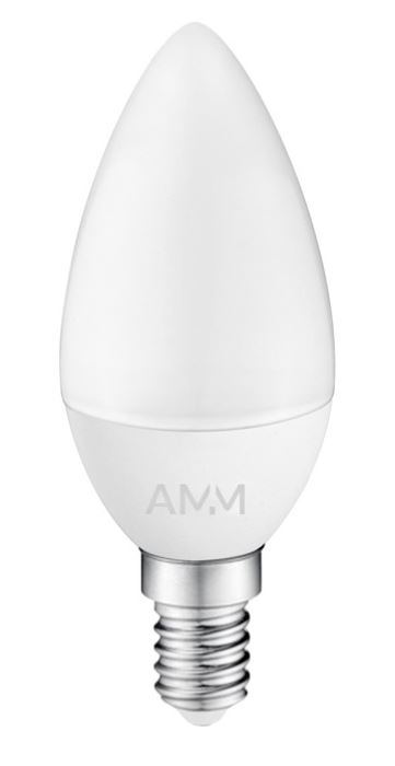 Žárovka LED AMM E14 4,9 W C37