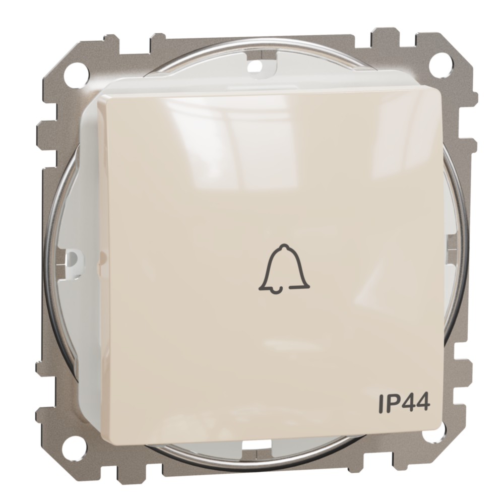 Tlačítko zvonek řazení 1/0 Schneider Sedna Design IP 44 béžová