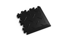 Dlaždice rohová Fortelock Machine industry diamant BLACK