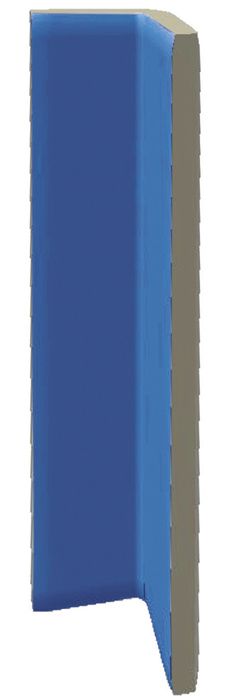 Hrana vnitřní průběžná Rako Color Two 2,4×20 cm tmavě modrá matná GSIAPF05