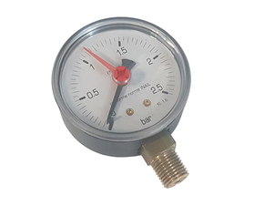 Manometr spodní 63 mm 1/4" 0–10 bar