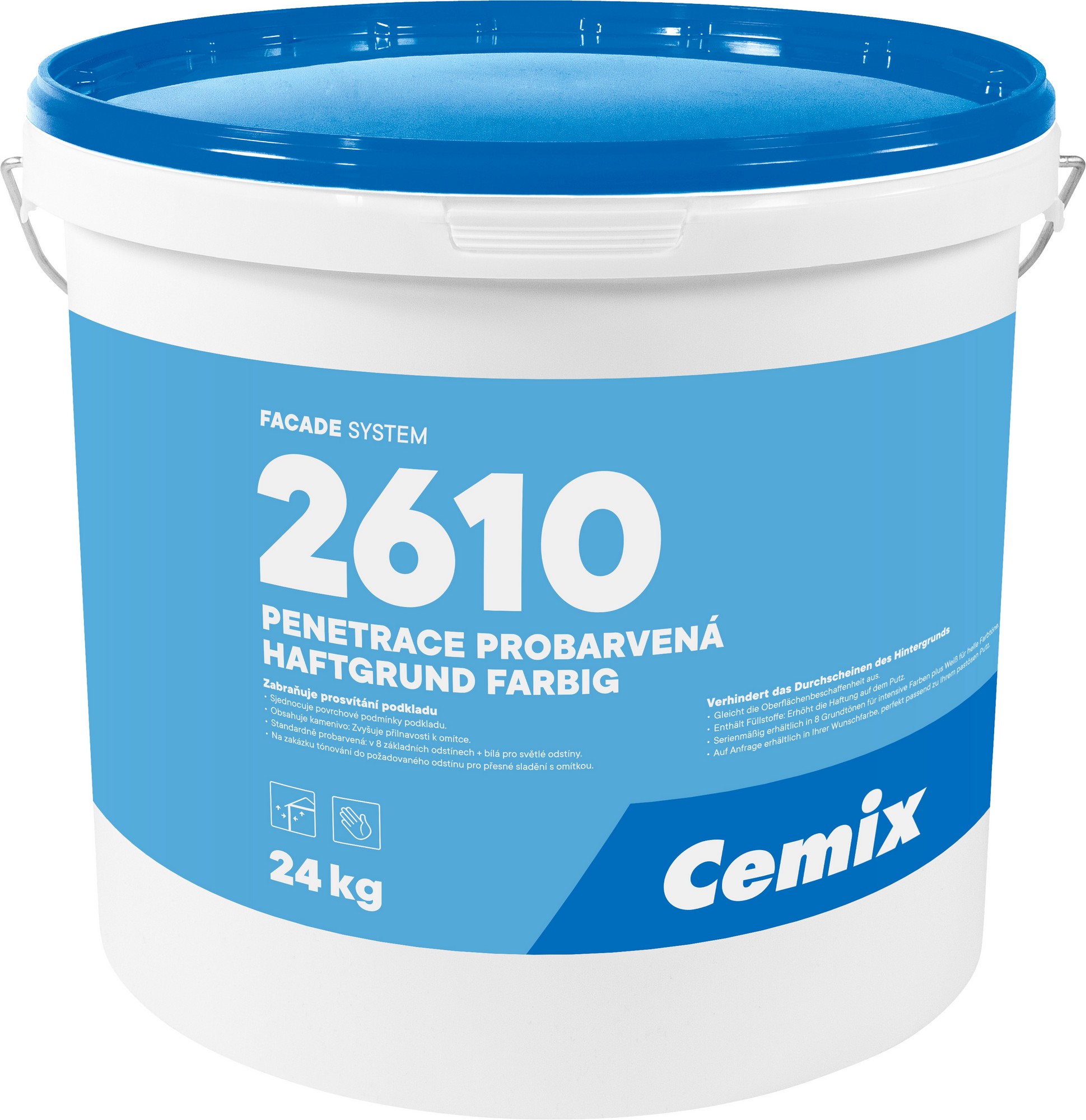 Penetrace probarvená Cemix 2610 modrá 24 kg