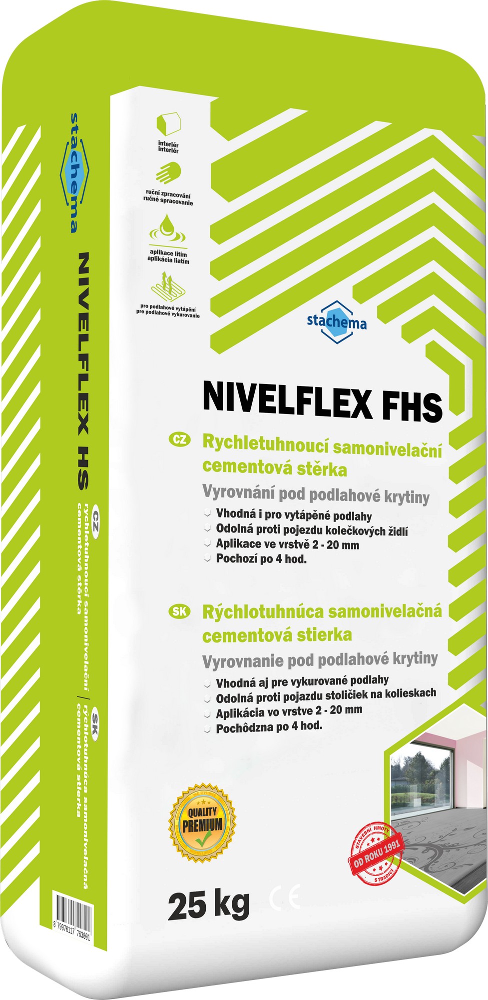 Stěrka samonivelační Stachema NIVELFLEX FHS , 25 kg