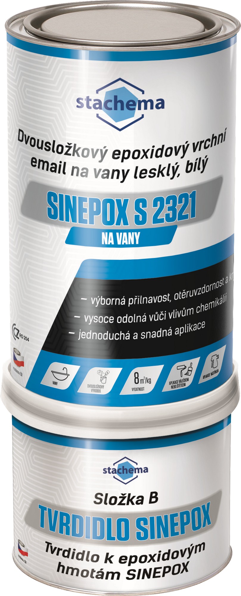 Barva epoxidová Stachema Sinepox S 2321 na vany bílý