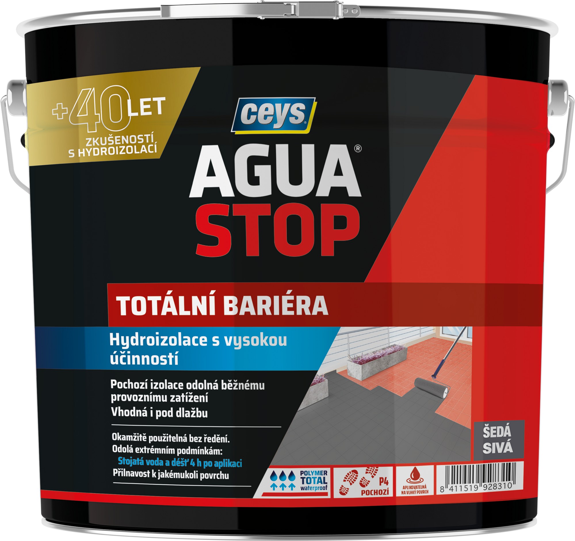 Hydroizolace Ceys AGUA STOP totální bariéra 4 kg