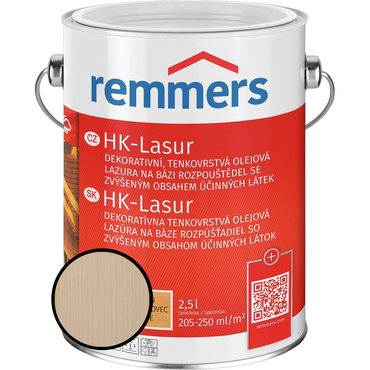Lazura na dřevo Remmers HK Lasur weiss 2,5 l