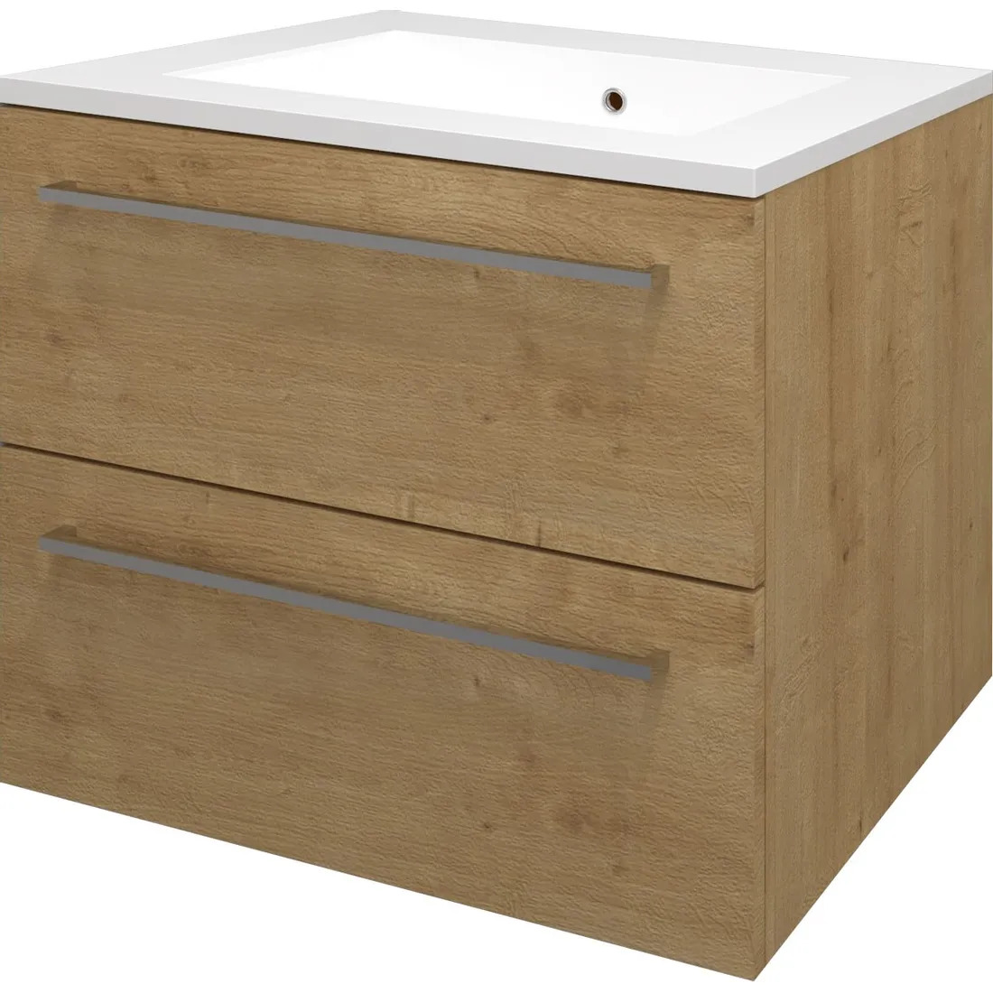 Skříňka s umyvadlem EBS Pure Slim 610×550×460 mm dub Arlington PURESL61DA