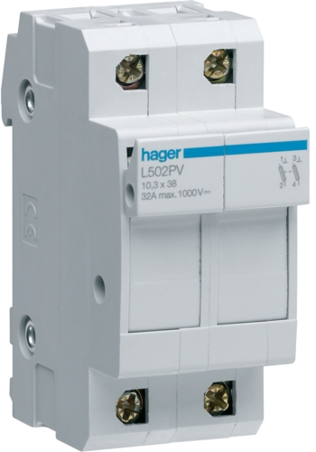 Odpínač pojistkový Hager L502PV DC