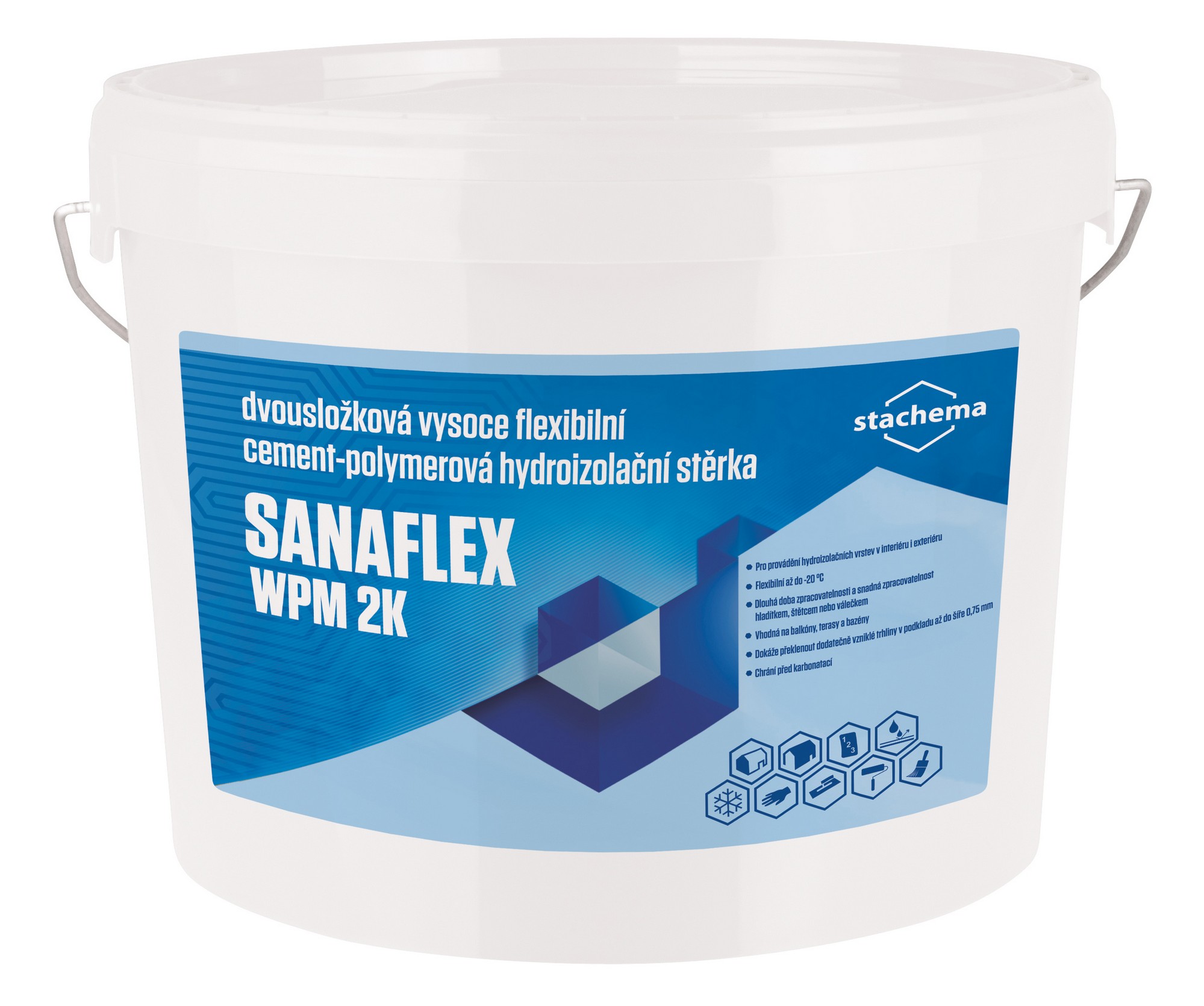 Stěrka hydroizolační Stachema Sanaflex WPM 2K 15,6 kg