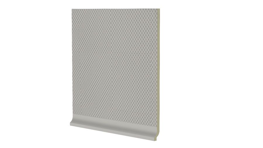 Sokl s požlábkem Rako Color Two 20×20 cm šedá matná GST1K110