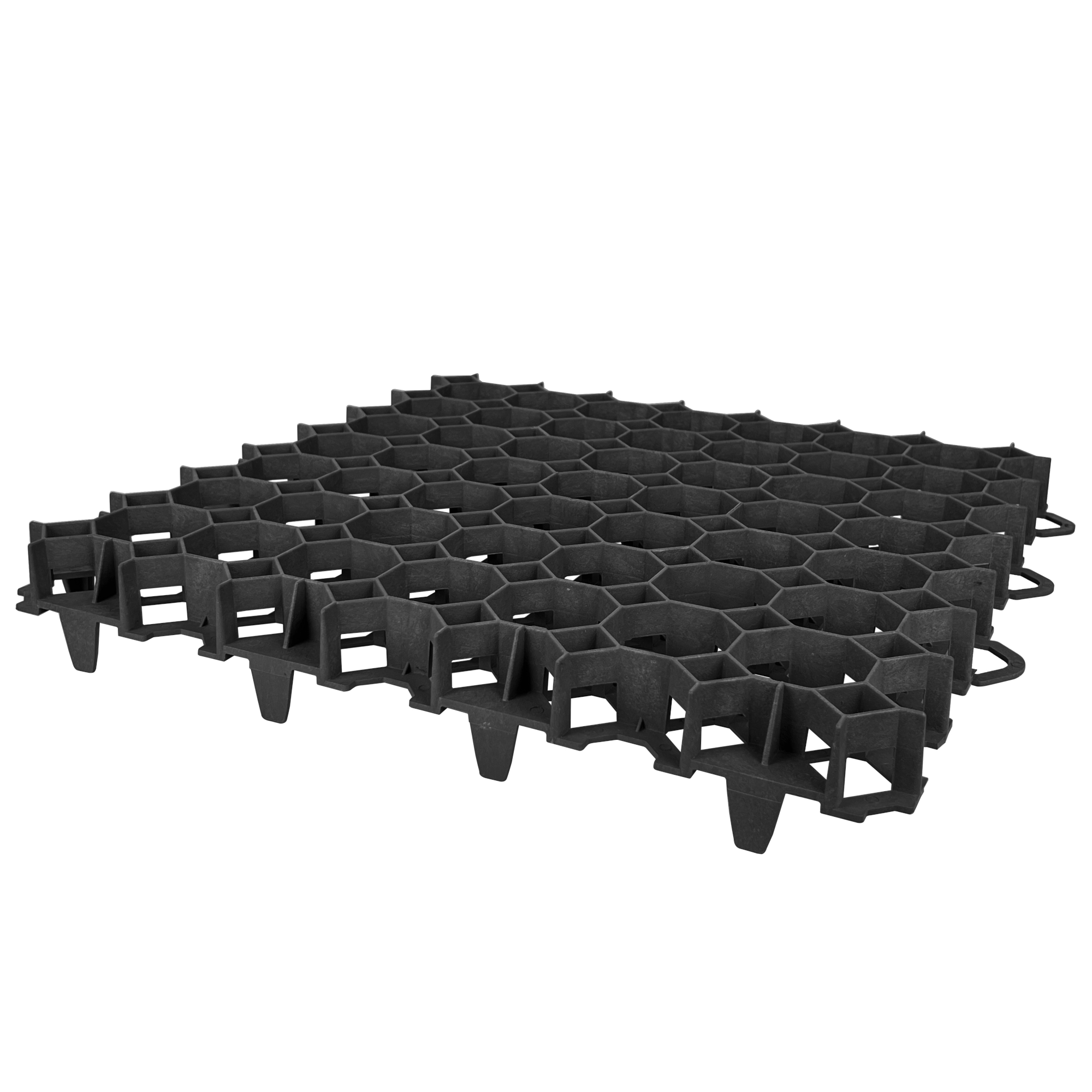 Tvárnice zatravňovací plastová Temagrid 400 černá 470×470×40 mm