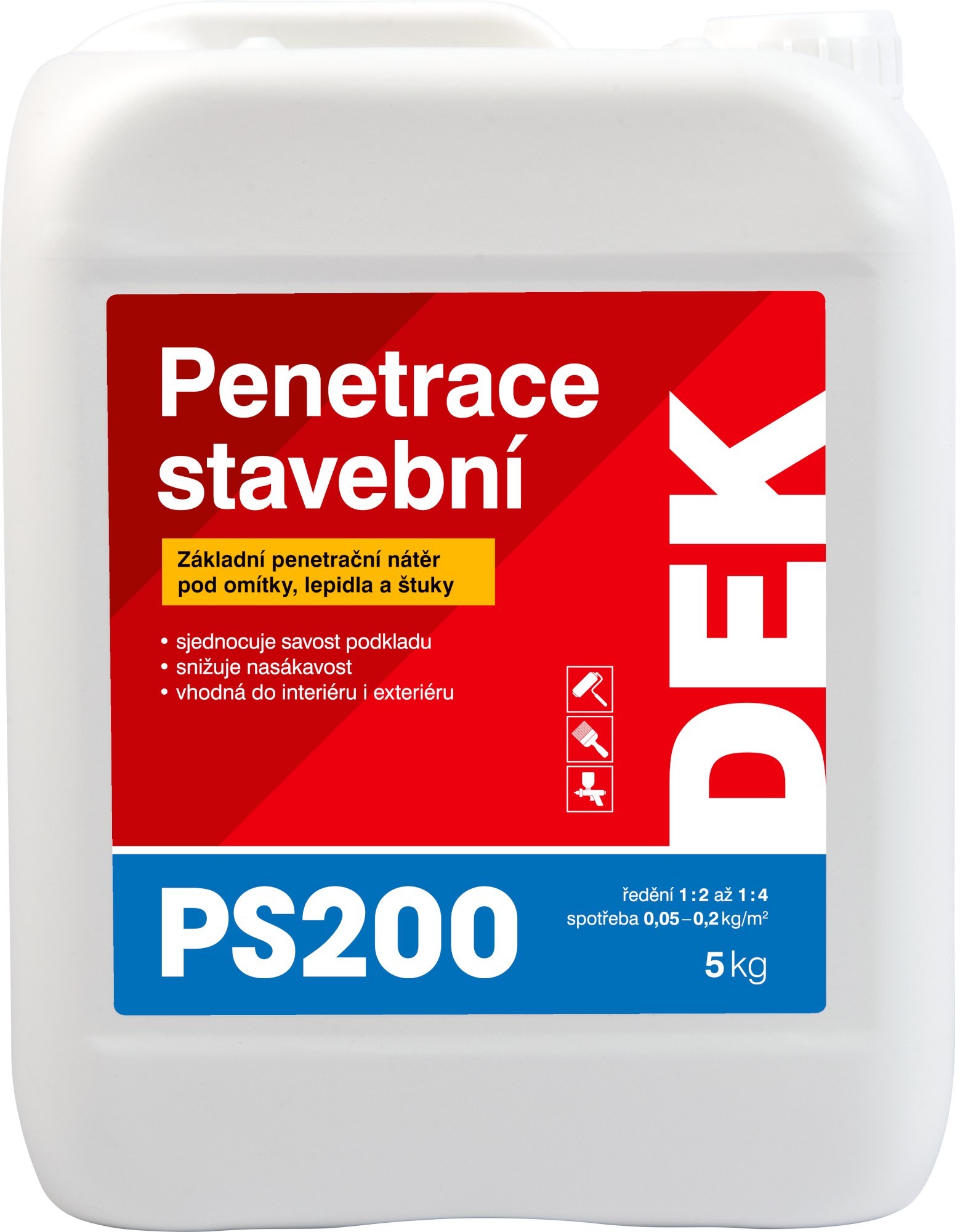 Penetrace stavební DEK PS200 5 kg