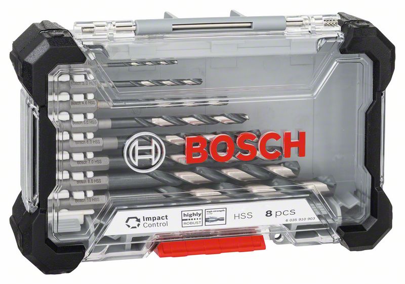 Sada vrtáků do kovu Bosch HSS Impact Control 2–10 mm 8 ks